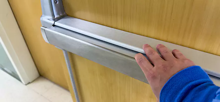 Installing a Push Bar on a Door Sun City West